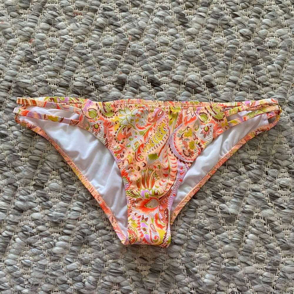 Victoria’s Secret Orange Paisley Bikini Bottom